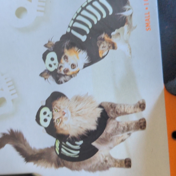 Glow in the dark skeleton pet costume - Picture 2 of 6